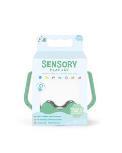 Jarra de juego sensorial verde Glo Pals