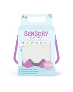 Jarra de juego sensorial violeta Glo Pals