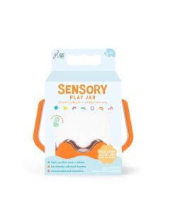 Jarra de juego sensorial naranja Glo Pals