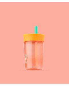 Vaso con sorbito 444ml Naranja/Verde Owala