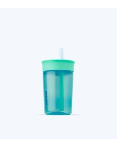 Vaso con sorbito Verde Agua/Celeste Owala