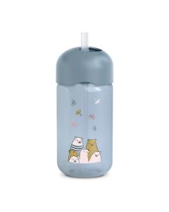 Vaso De Pajita 340Ml - Bears Azul Suavinex