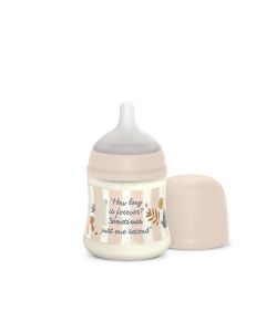 Biberón 150Ml Fisio 0-3M Flujo S Wonder Rosa Rayas Suavinex