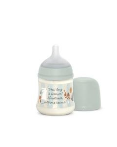 Biberón 150Ml Fisio 0-3M Flujo S Wonder Verde Rayas Suavinex
