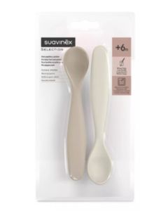 Pack X 2 Uds Cucharas Wonder Beige / Crema Suavinex
