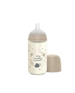 Biberon 240Ml Fisio 3-6M Flujo M - Vidrio Wonder Suavinex