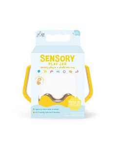 Jarra de juego sensorial yellow Glo Pals