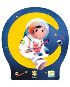 Un Astronauta En La Luna - 36 Pcs Djeco