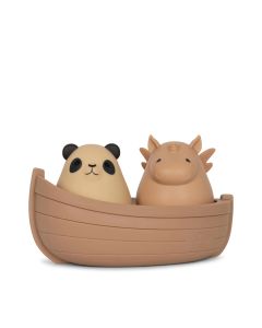 Silicone Bath Toys Boat Panda Unicorn Blush Mix Konges Slojd
