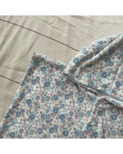 Poncho Blue Flowers - L Martin Pescador