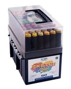Marcadores Sketch caja x 60 Mooving