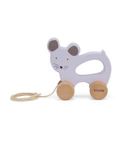 Wooden Pull Along Toy - Mrs. Mouse Trixie