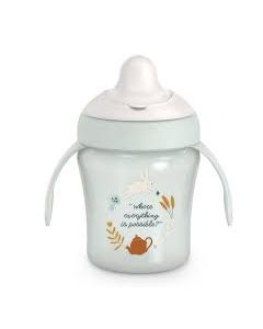 Learning Cup 200Ml +6M (Pico Antiderrame) Verde Suavinex