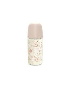 Biberon 240Ml Fisio 3-6M Flujo M - Vidrio Rosa Suavinex