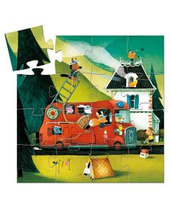 The Fire Truck - 16Pcs Djeco