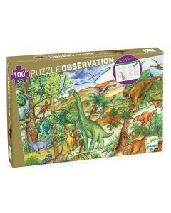 Dinosaurs + Booklet - 100 Pcs Djeco