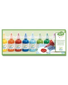 8 Bottles Of Poster Paint Design By By Djeco