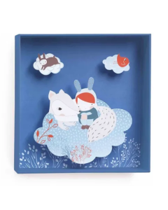 White Fox - 21X21X4Cm Little Big Room By Djeco