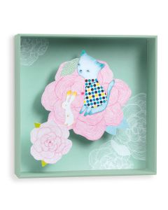Cabbages And Flower - 18,5X18,5X4Cm Little Big Room By Djeco