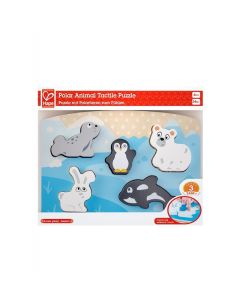 Puzzle Tactil Animales del polo 6 pcs Hape