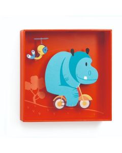 Hippopotamus - 18,5X18,5X4Cm Little Big Room By Djeco