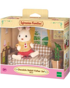 Chocolate Rabbit Father Set  (Settee) Sylvanian Families