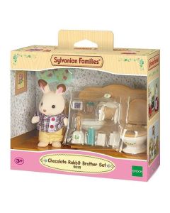 Chocolate Rabbit Brother Set (Washroom) Sylvanian Families