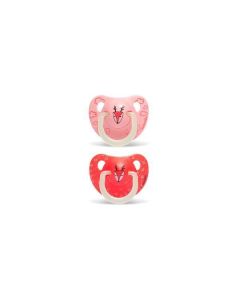 Chupete Anatomico Silicona 6-18M (x2u) Nocturno Ciervo Suavi