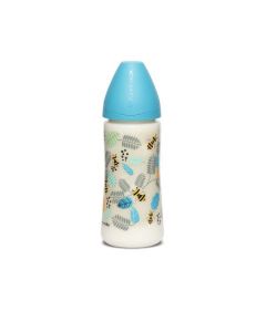Biberón Pp 360Ml Fisiológico +4M  Flujo L Abejas - Suavinex
