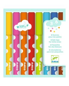 8 Felt-Tips For Little Ones Design By By Djeco