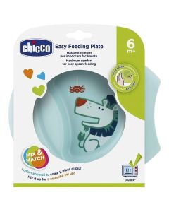 Easy Feeding Plate (rosa, celeste, verde) CHICCO
