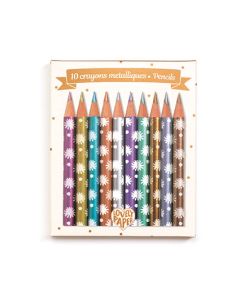 10 Chichi Mini Metalic Pencils Lovely Paper