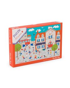 Puzzle En El Recreo (150 Piezas) Moulin Roty