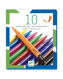 10 Felt Brushes - Classic * Design By By Djeco