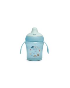 Learning Cup 200Ml +6M (Pico Antiderrame) Celeste Suavinex