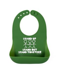 Babero Stand together verde Bella Tunno