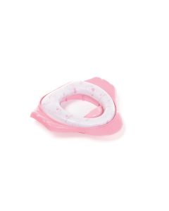 Reductor de inodoro acolchonado rosado