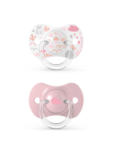 Chupete Fisio. Sx Pro 0-6M (X2Uds) Memories Rosa Silicona Su