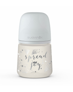 Biberón Pp 150Ml Sx Pro 0-3M Flujo S Spread Joy Gris Silicon