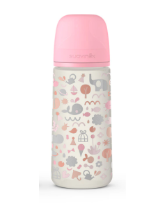 Biberón Pp 360Ml Anat. +6M Flujo L Memories Rosa Silicona Su