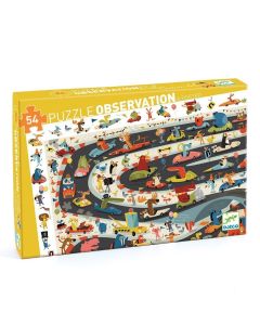 Car Rally 54 pcs Djeco