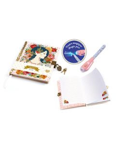 Oana Secret Notebook - Magic Felt Pen Lovely Paper By Djeco