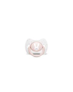 Chupete Premium Fisiológico Silicona 0-6M Conejo Rosa Suavin
