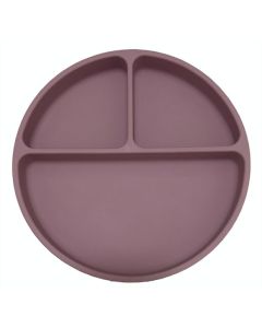 Plato con divisiones y ventosa Lavanda Storki