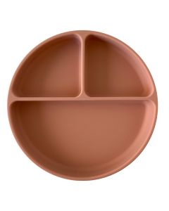 Plato con divisiones y ventosa Muted (rosado) Storki