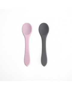 Cucharas x 2 silicona gris y lavanda Storki