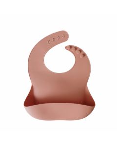 Babero silicona muted (rosado) Storki
