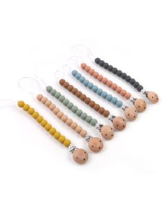 Clip chupete silicona verde sage Storki
