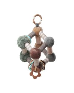 Cubo de actividades con mordillo y sonajero multicolor Stork