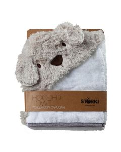 Toalla con capucha perro peluche Storki